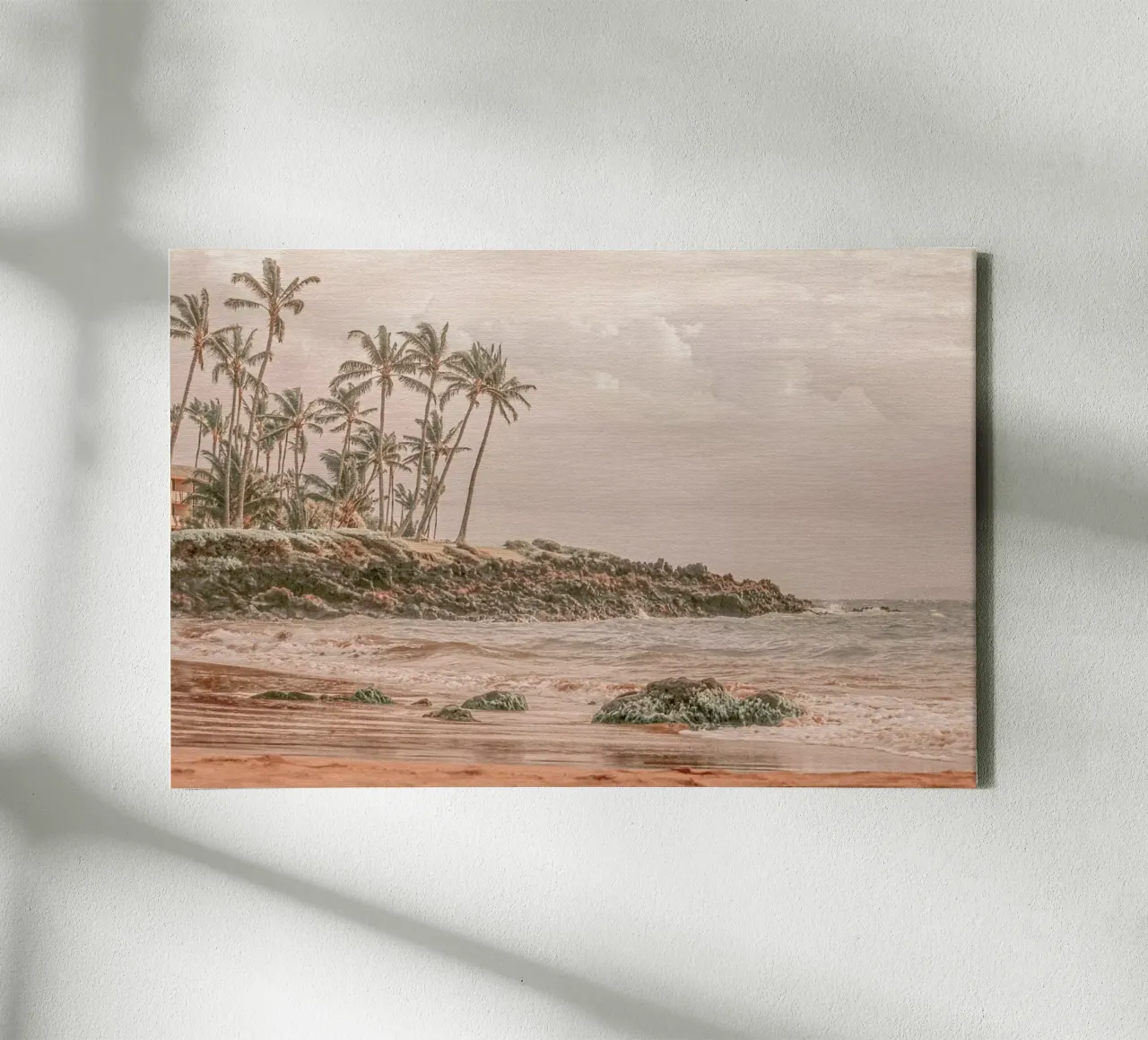 Aloha Hawaii 1 - Beachscape in Maui tela con Cornice a cassetta da Monika Strigel