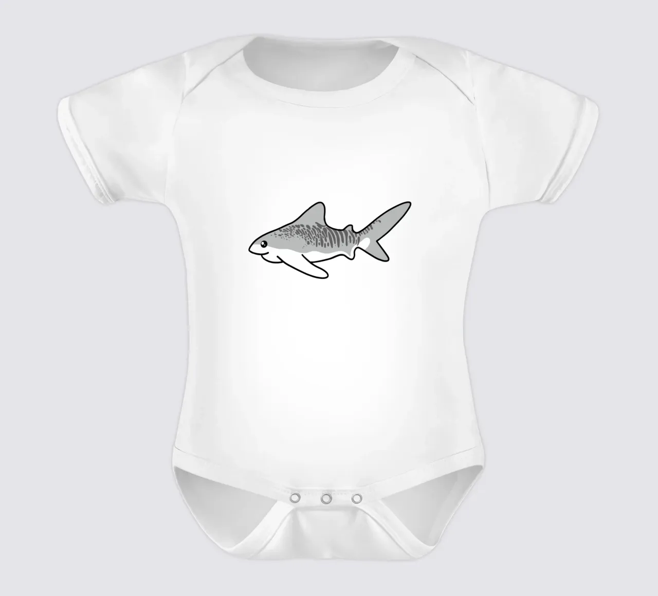 süsser Tigerhai body neonato maniche corte da Buntblick