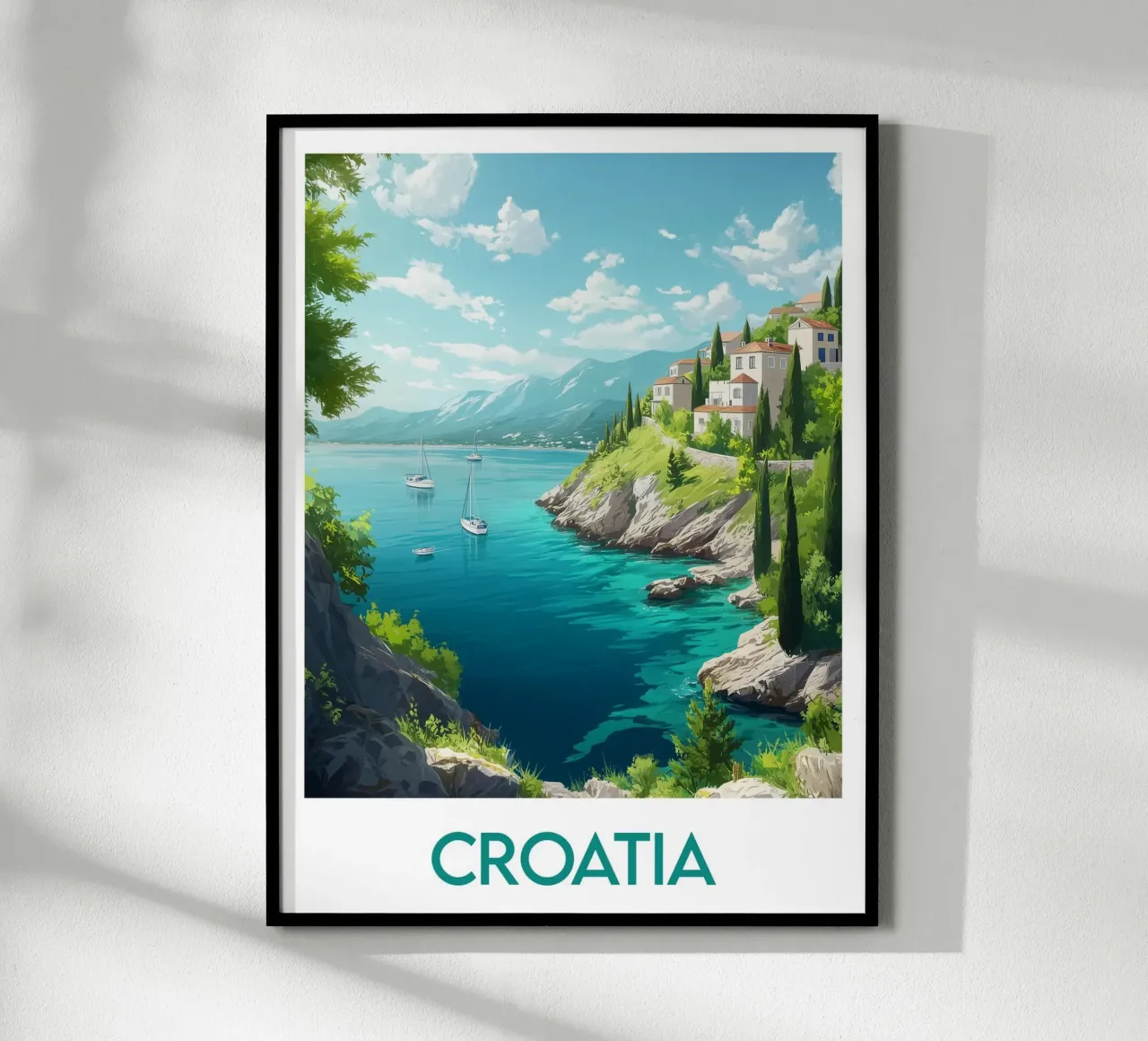 Affiche Kroatien Poster von Frame the World