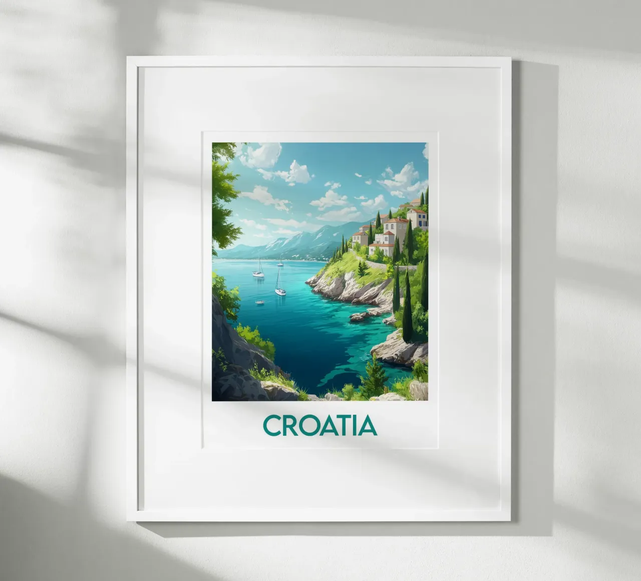 Affiche Kroatien Poster von Frame the World
