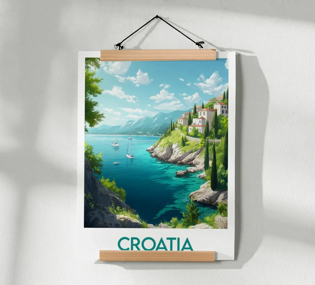 Affiche Kroatien Poster von Frame the World