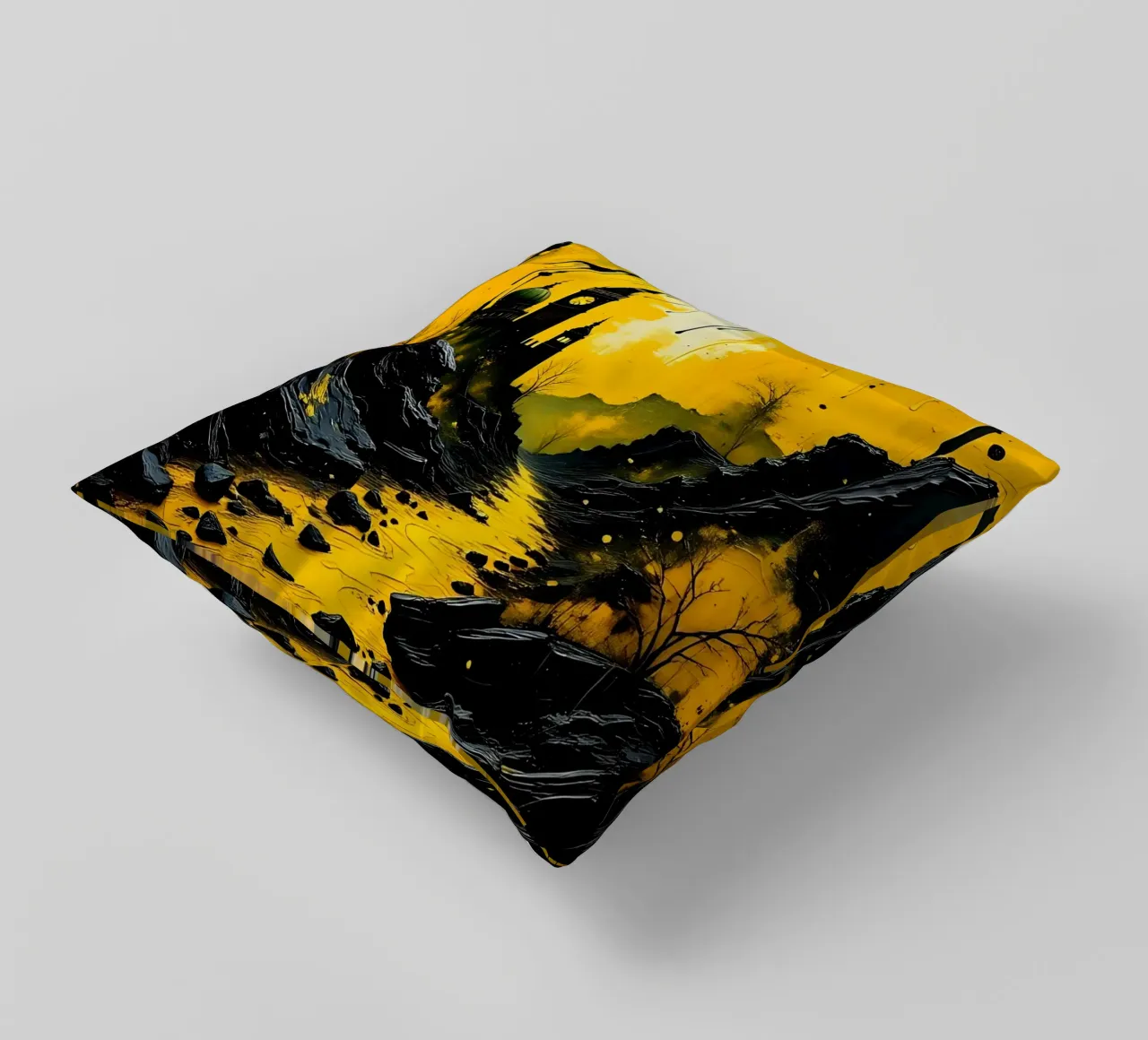 Stile_mistico_A_6 cuscino da schwarz-gelb by LK