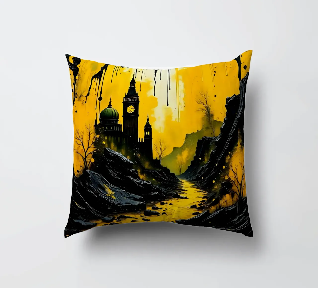 Stile_mistico_A_6 cuscino da schwarz-gelb by LK