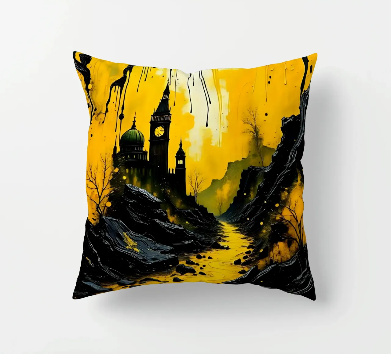 Stile_mistico_A_6 cuscino da schwarz-gelb by LK