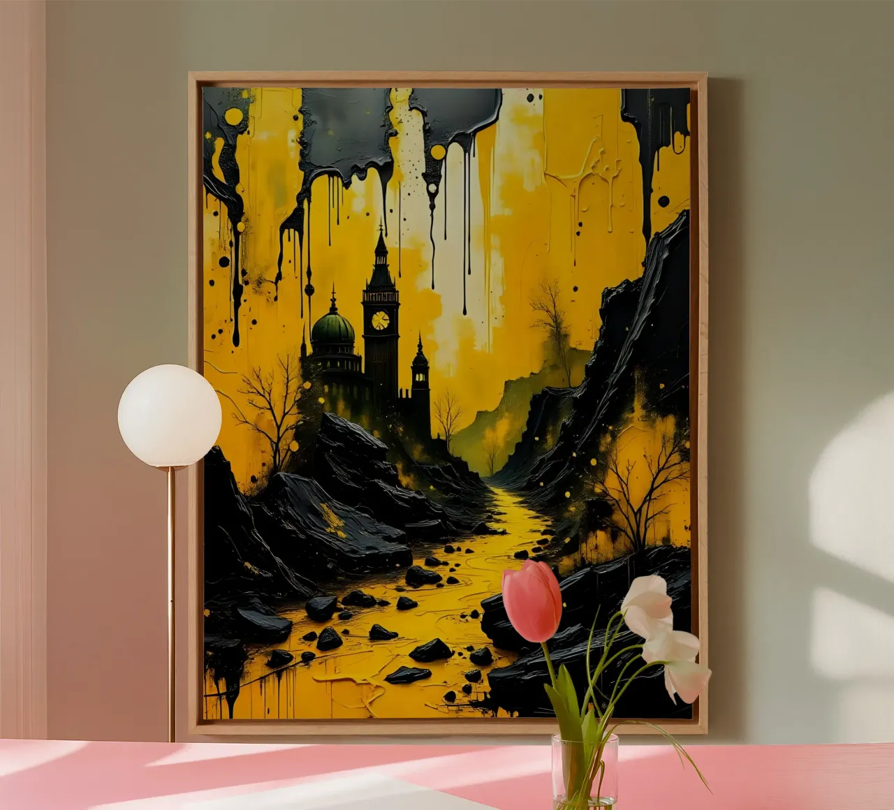 Mystical_style_A_6 canvas with Floater frame by schwarz-gelb by LK