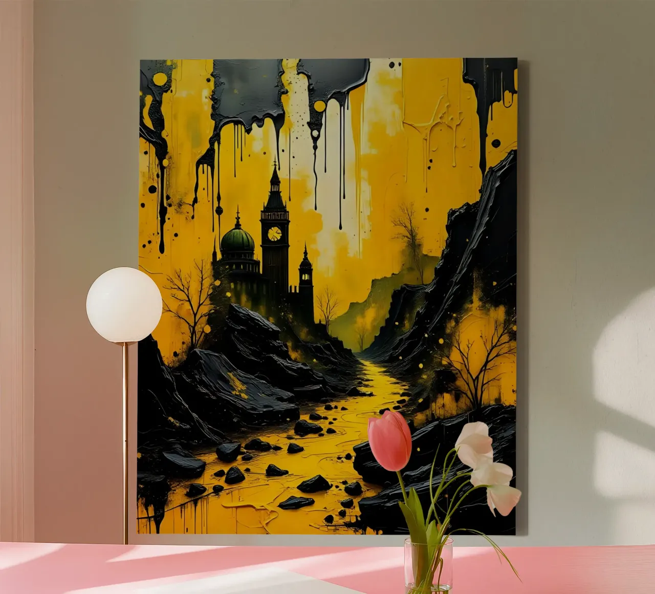 Mystical_style_A_6 canvas with Floater frame by schwarz-gelb by LK