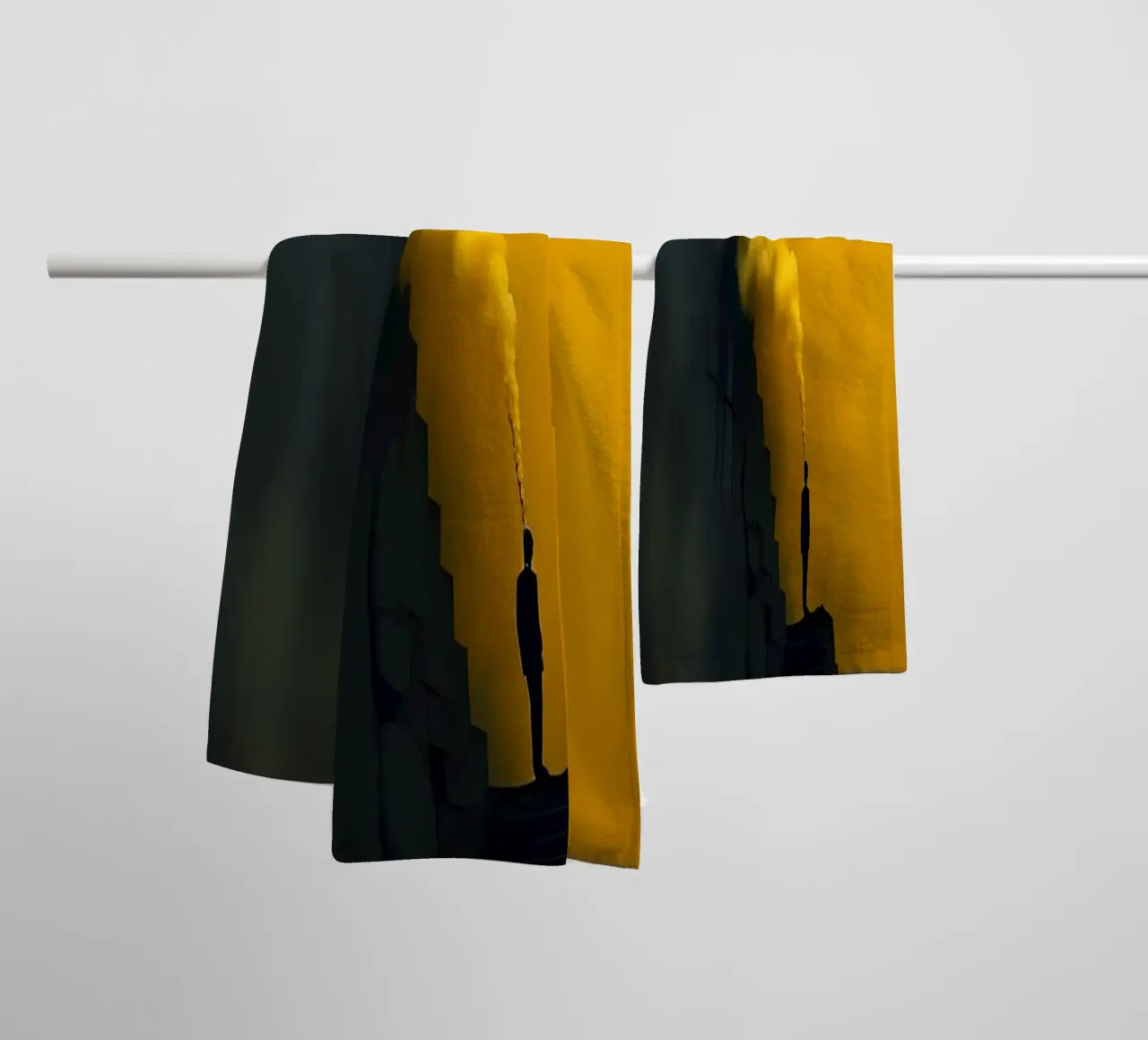 Estilo_místico_B_2 toalla de baño de schwarz-gelb by LK