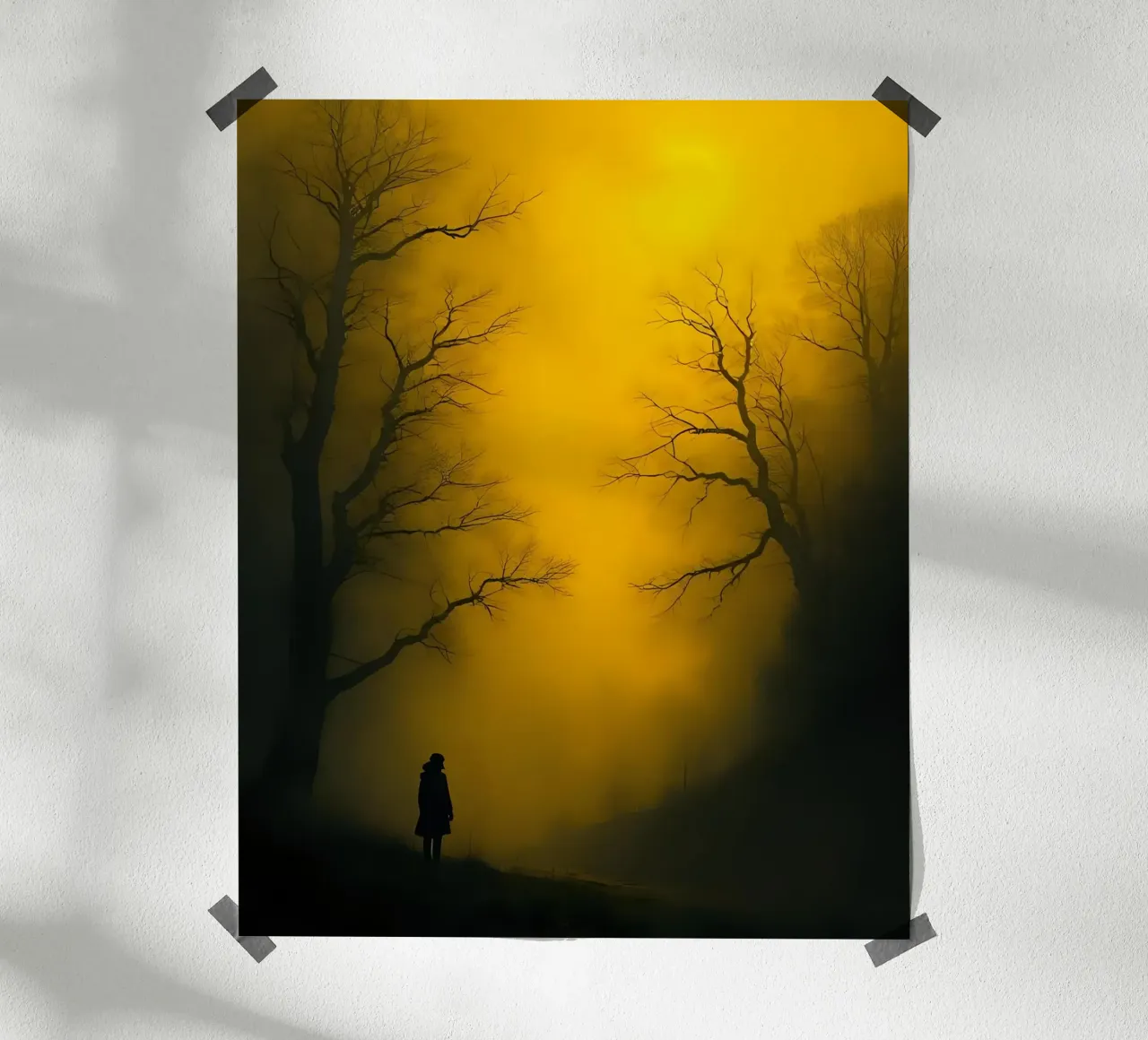 Mystisch_Stil_B_3 Poster von schwarz-gelb by LK