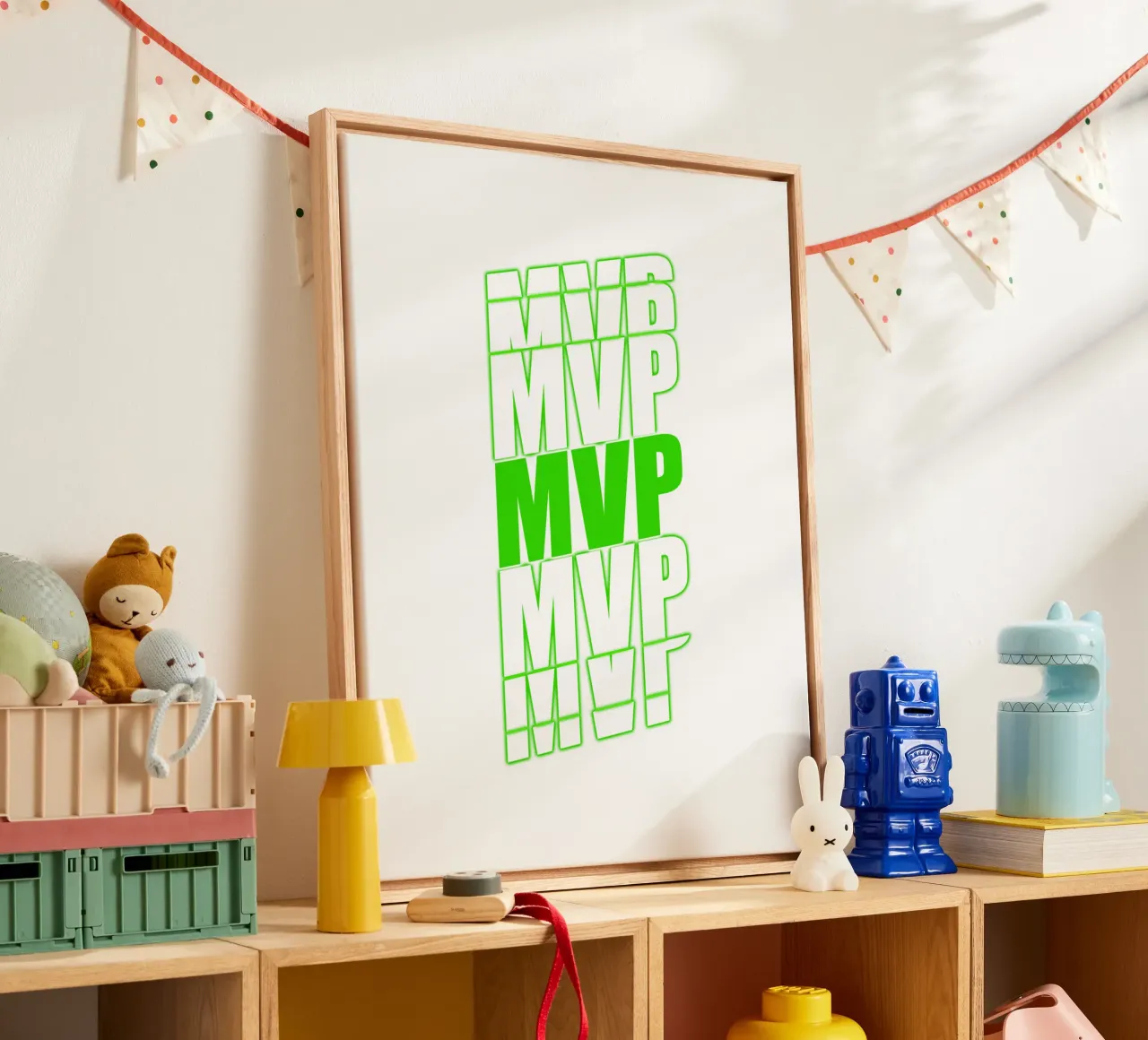 MVP Verde - Giocatore più prezioso tela con Cornice a cassetta da surfer28
