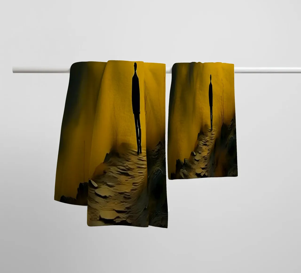 Mystical_style_B_4 towel by schwarz-gelb by LK