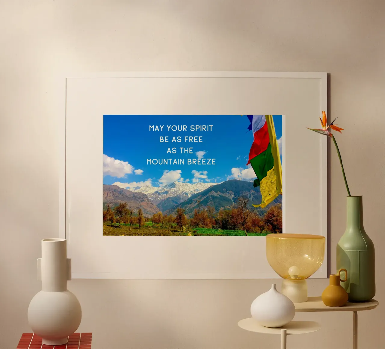 Free Spirit poster with plastic frame by Happy 😃 Art 🎨 by Christine Schnoell