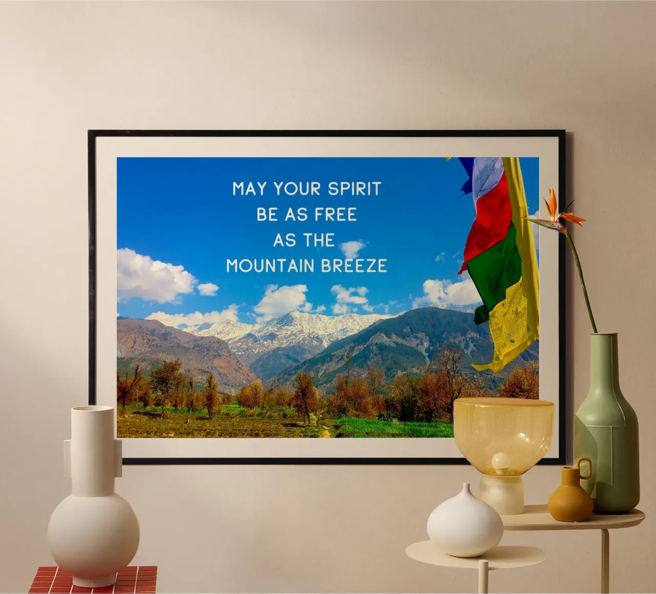 Free Spirit poster with plastic frame by Happy 😃 Art 🎨 by Christine Schnoell