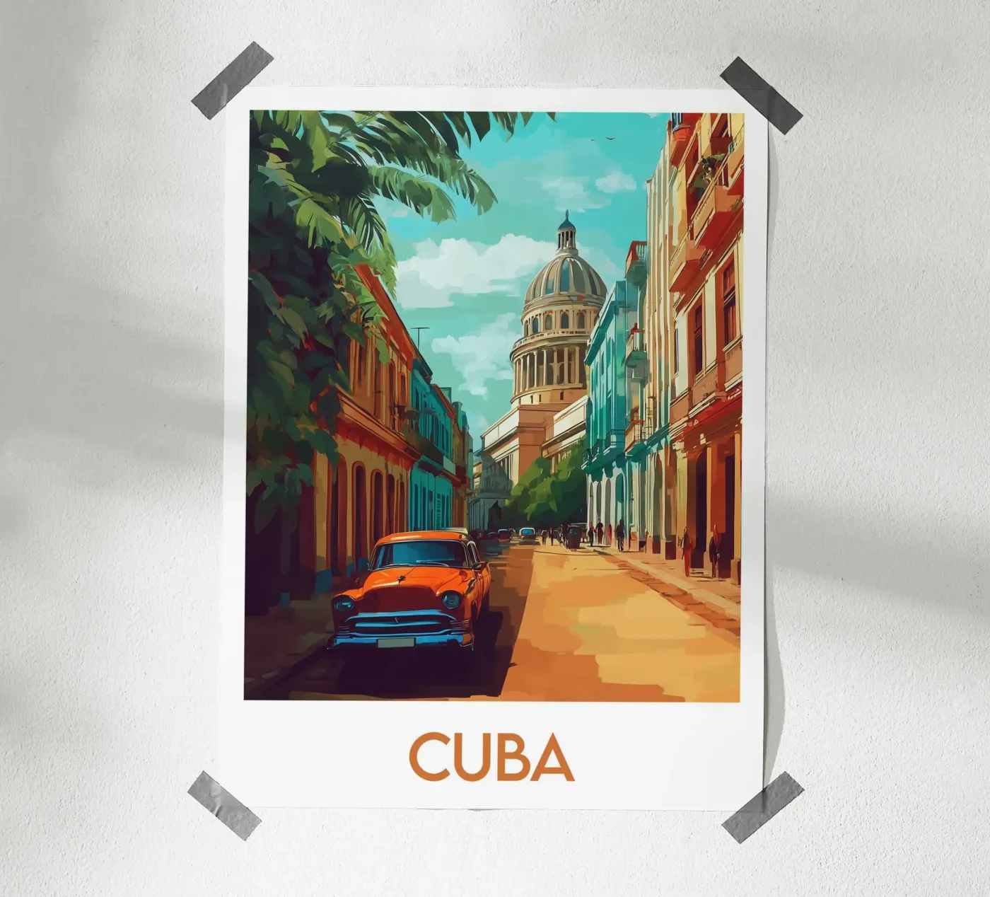 Affiche Cuba poster da Frame the World