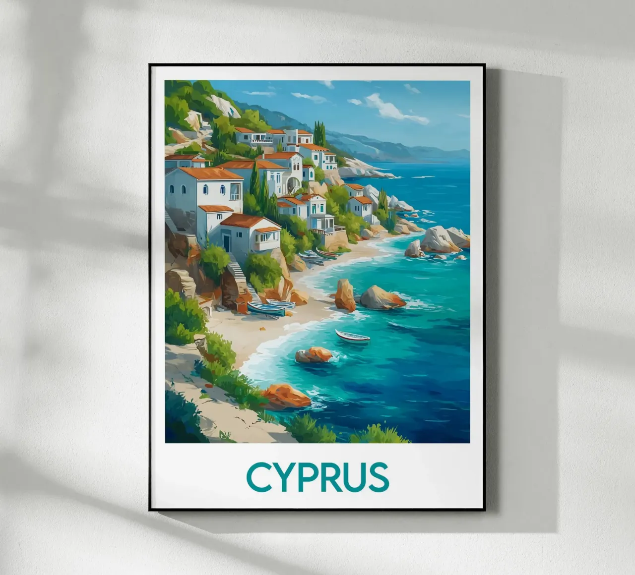 Poster di Cipro plexiglass da Frame the World