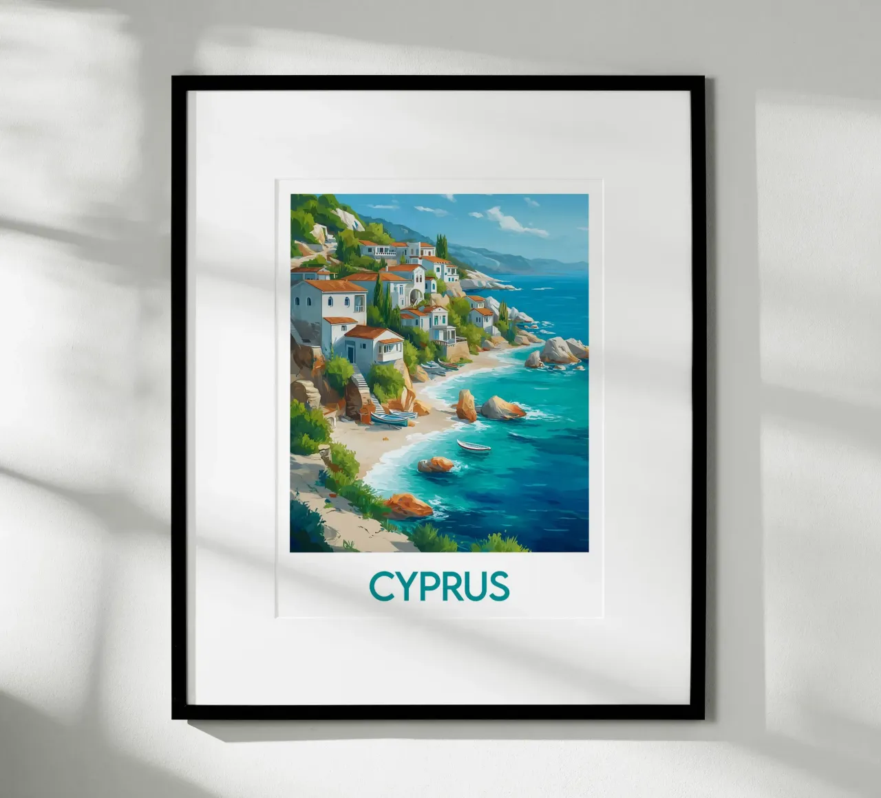 Cyprus poster Poster von Frame the World
