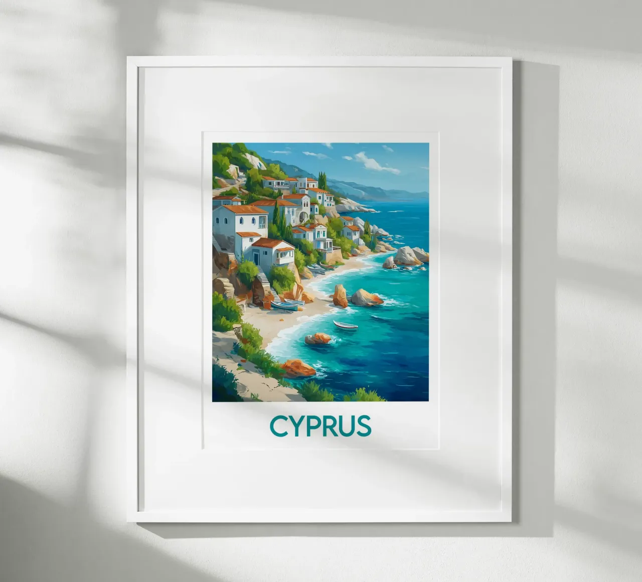 Cyprus poster Poster von Frame the World