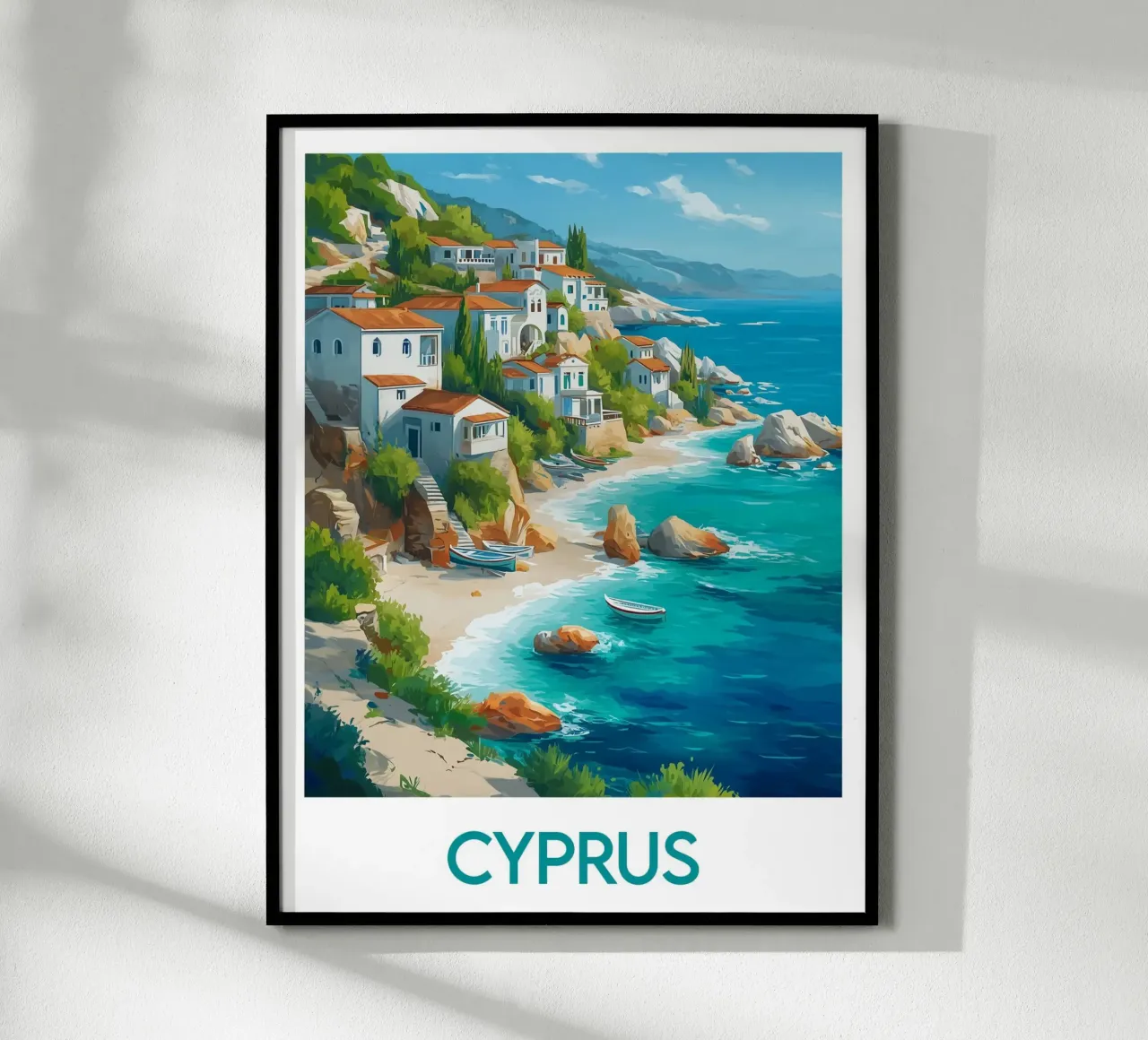 Cyprus poster Poster von Frame the World