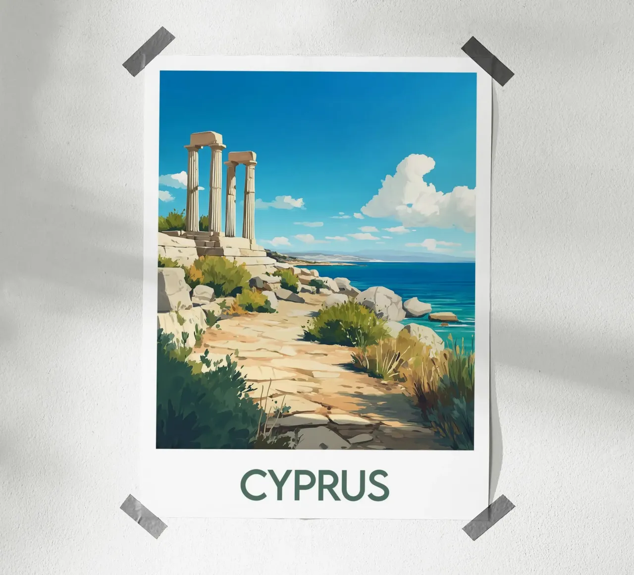 Poster di Cipro poster da Frame the World