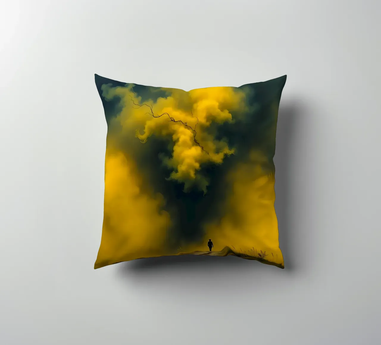 Mystical_style_B_8 decorative cushion by schwarz-gelb by LK