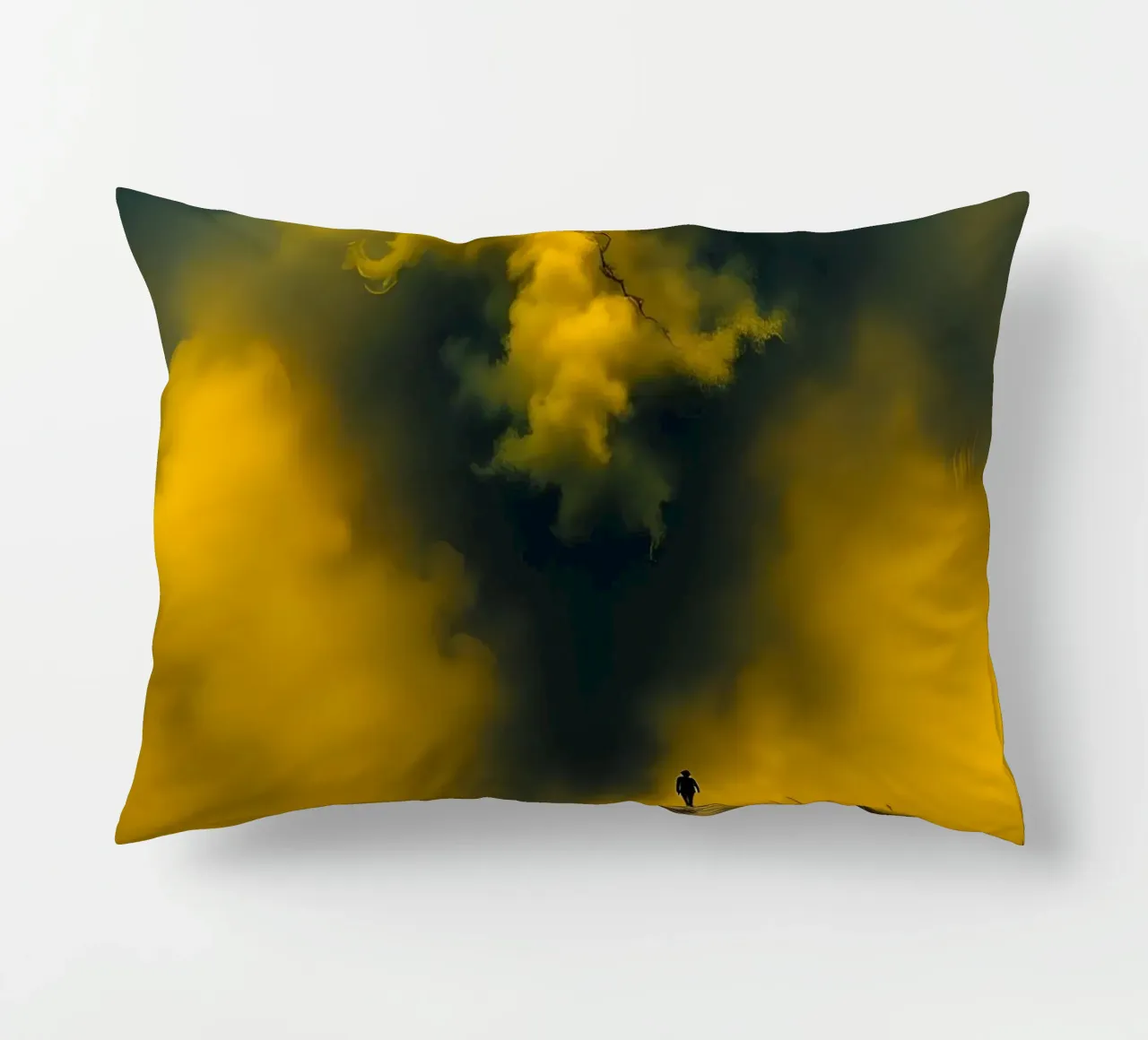 Mystical_style_B_8 decorative cushion by schwarz-gelb by LK