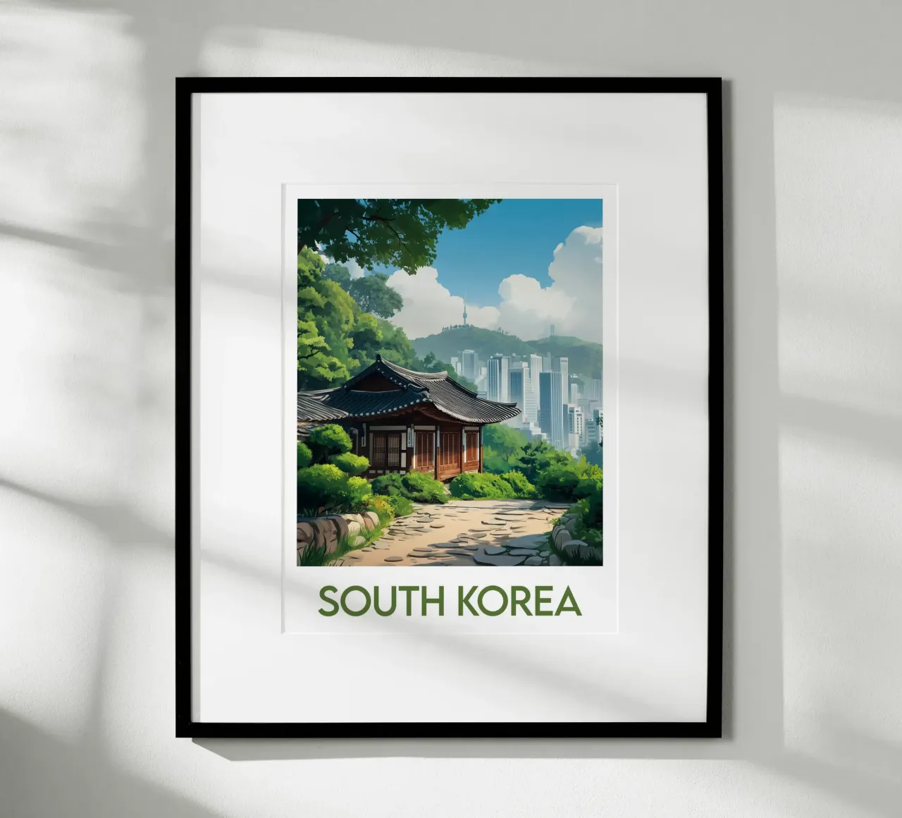 Poster della Corea del Sud poster da Frame the World