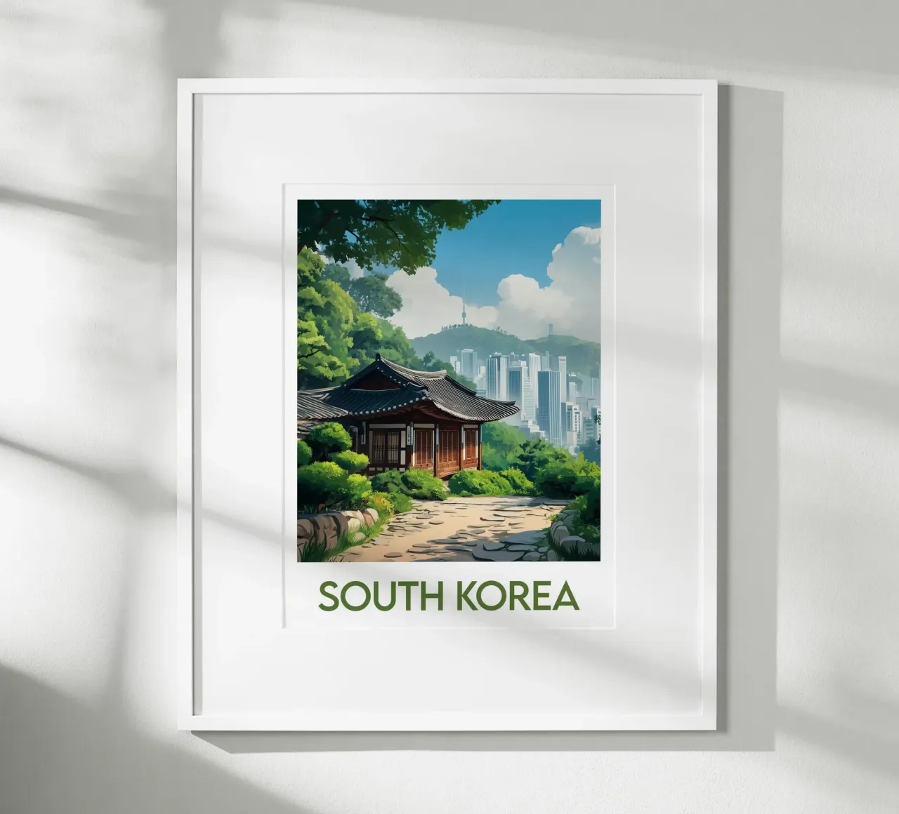 Poster della Corea del Sud poster da Frame the World