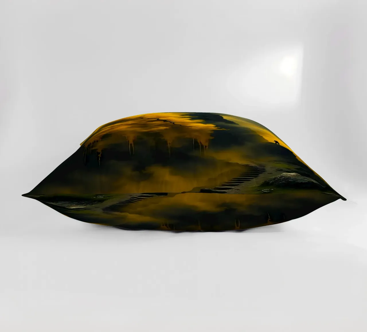 Mystical_style_B_11 decorative cushion by schwarz-gelb by LK