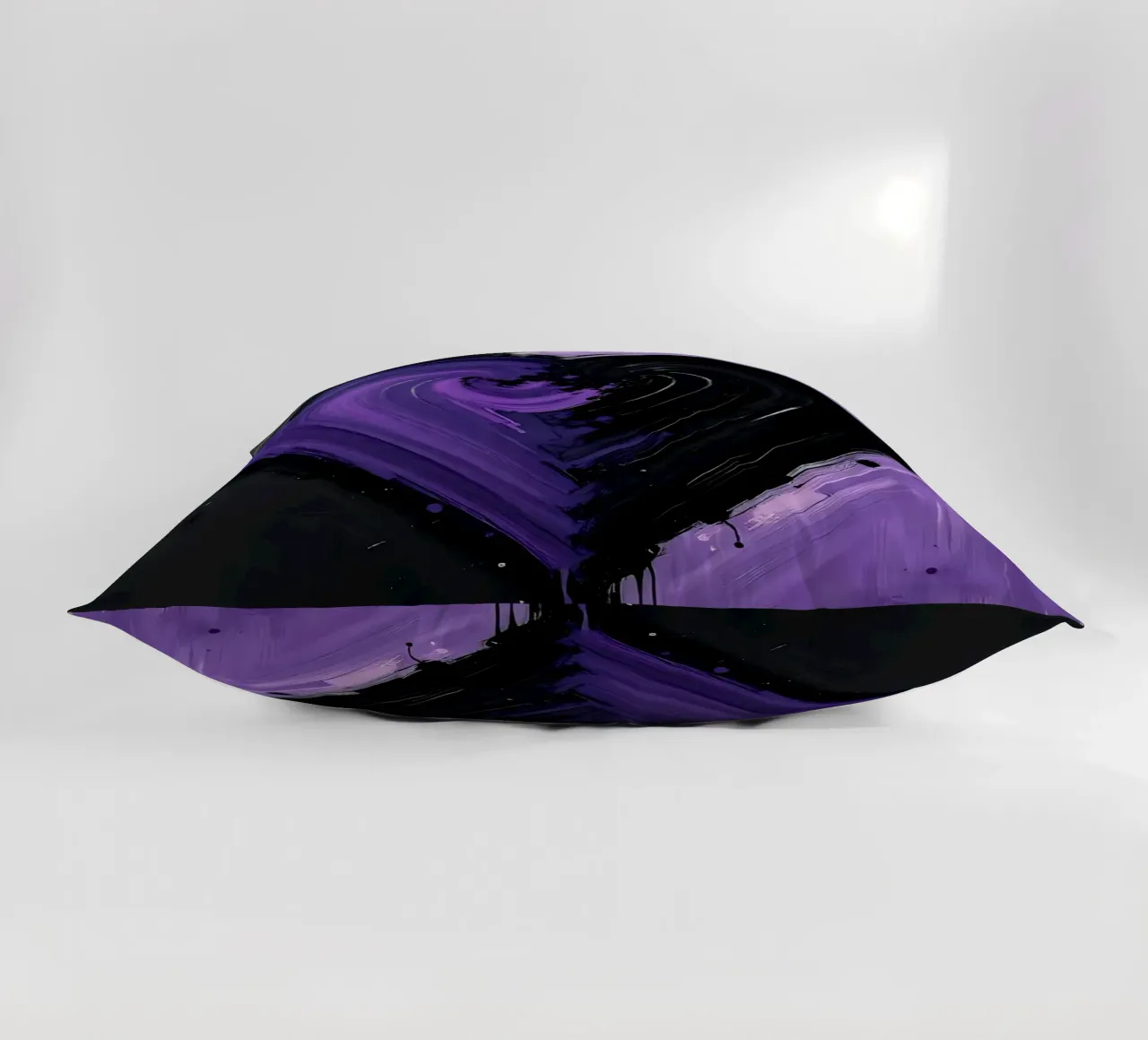 cuore_nero_viola_3 cuscino da Pink- und LoveArt by LK