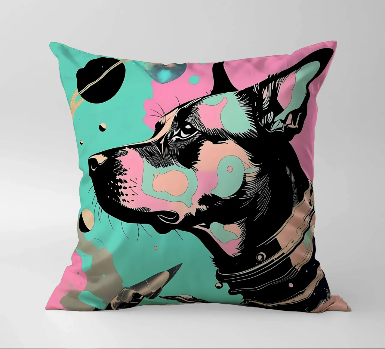 Stile_cane_D_3 cuscino da Tierisch bunt by LK