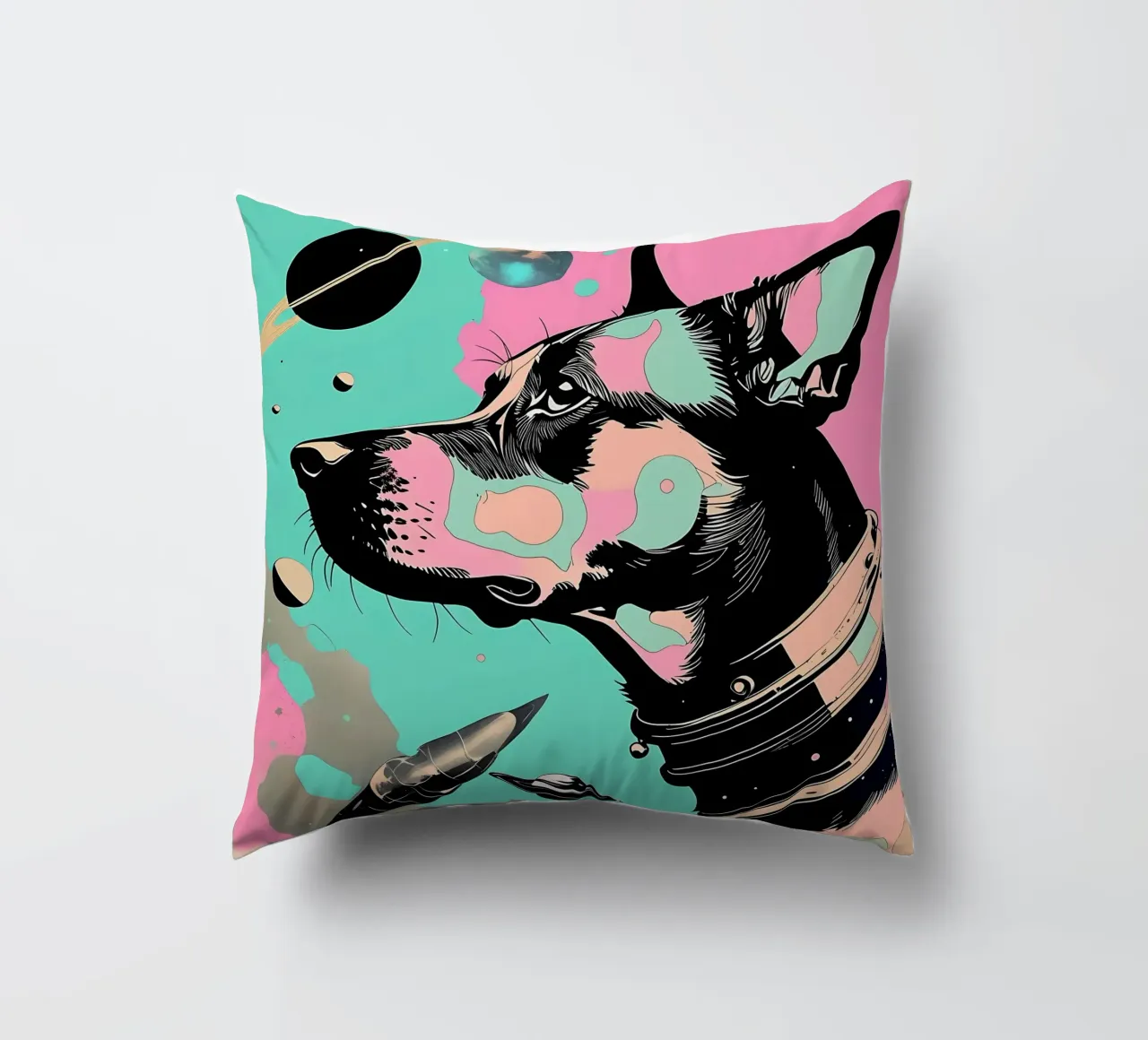 Stile_cane_D_3 cuscino da Tierisch bunt by LK