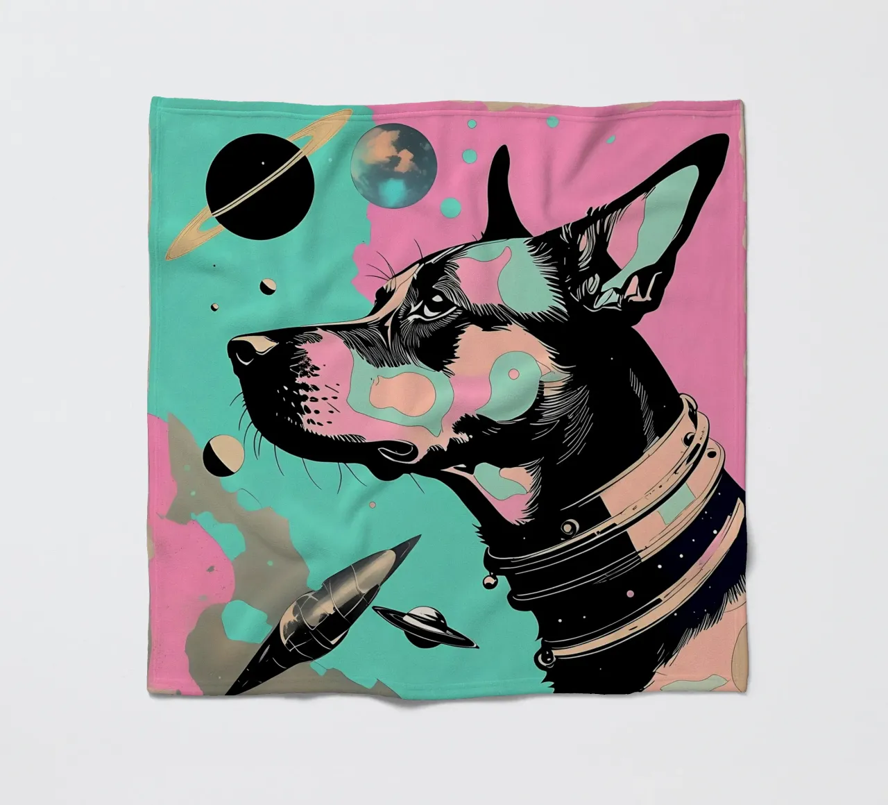 Stile_cane_D_3 coperta in pile da Tierisch bunt by LK