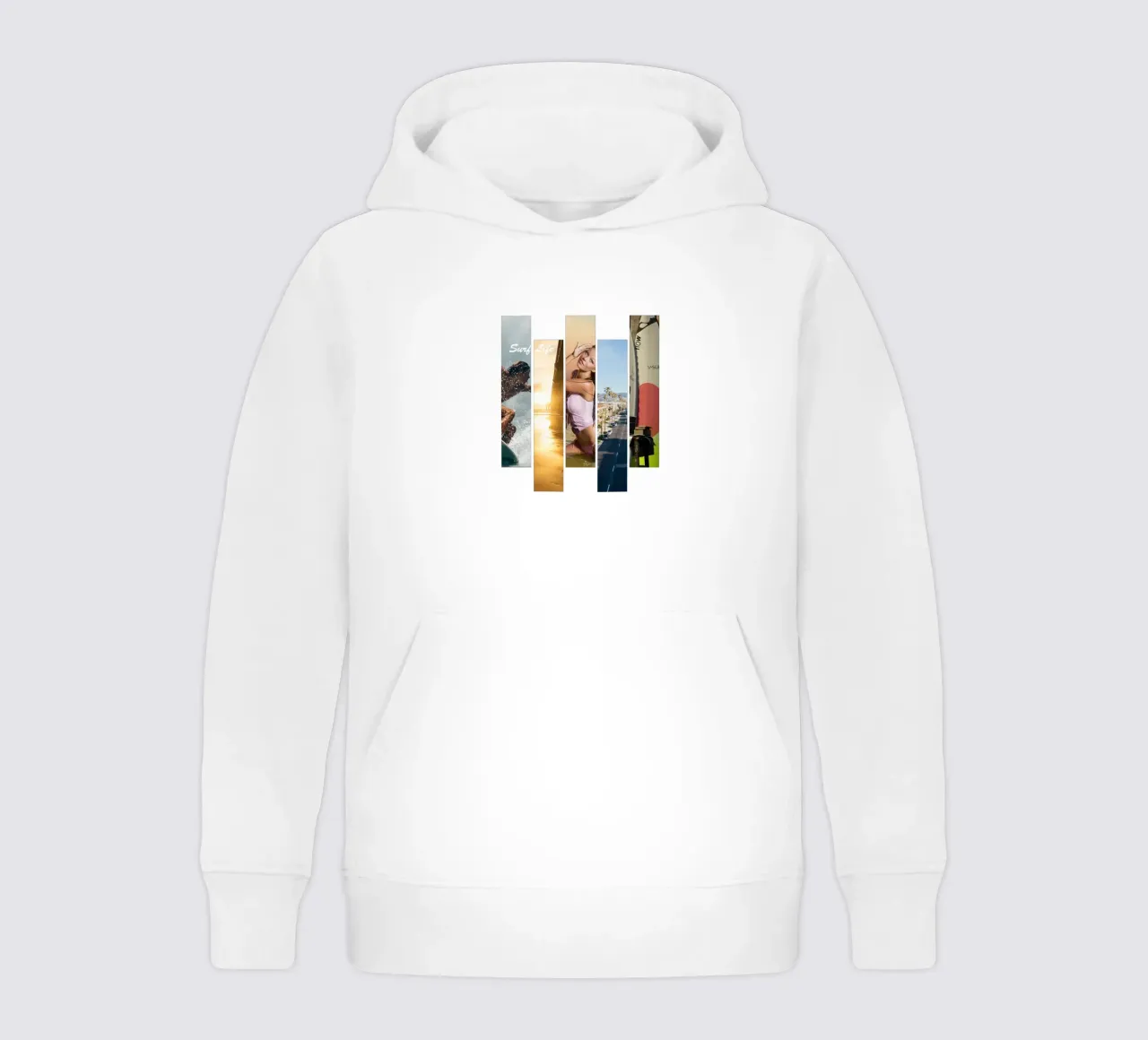 Strisce di surf 3 - Surf Life felpa bambino con cappuccio da surfer28