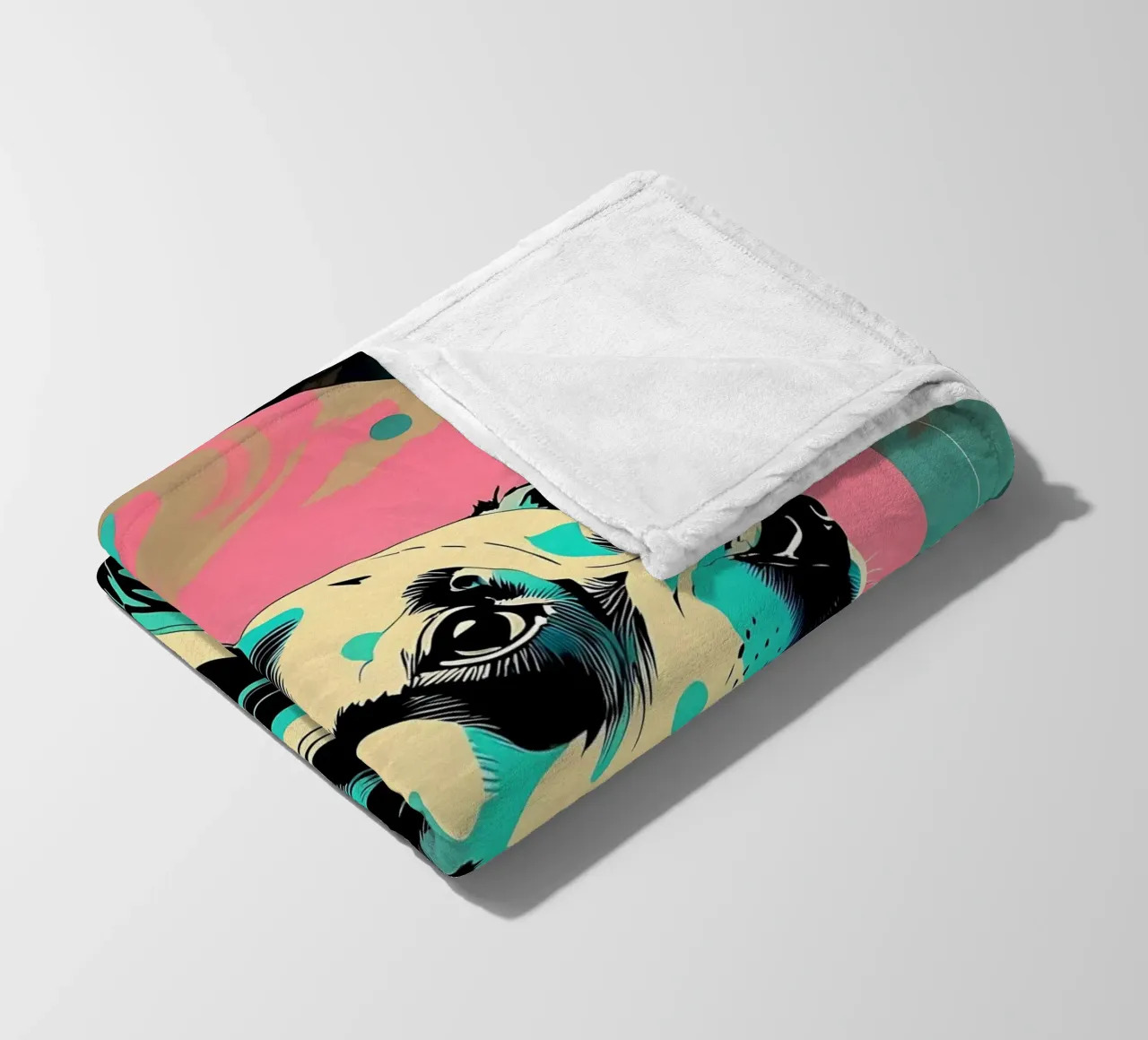 Stile_cane_D_4 coperta in pile da Tierisch bunt by LK