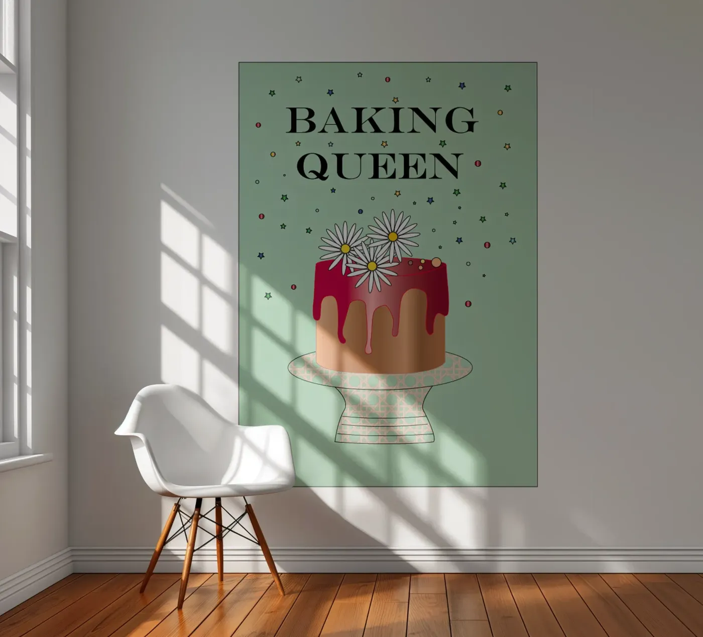Baking Queen fotobehang van SunflowerDE