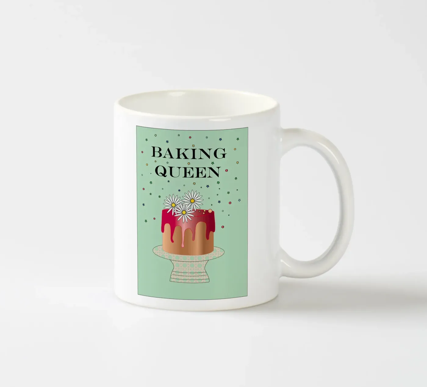 Baking Queen ceramic mug by SunflowerDE