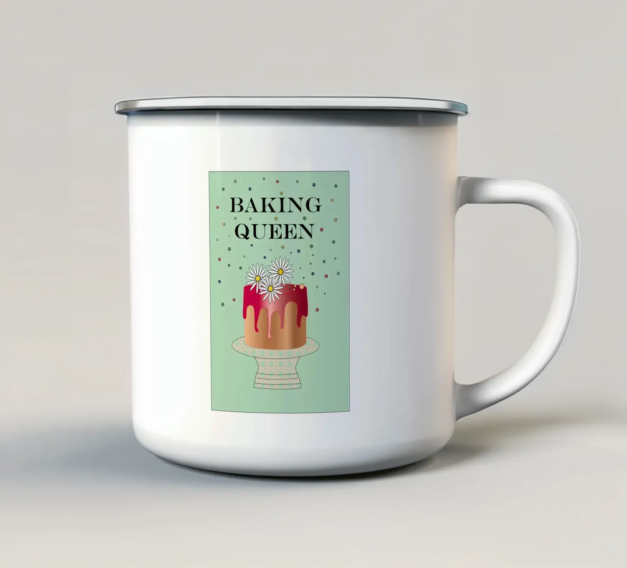 Baking Queen tazza in smalto da SunflowerDE