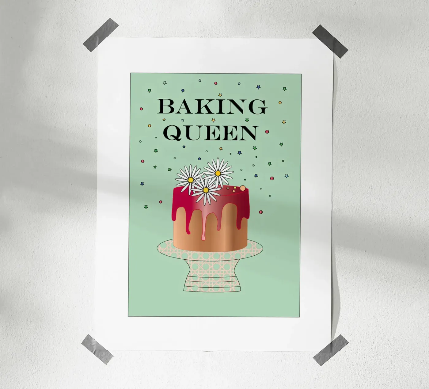 Baking Queen poster van SunflowerDE
