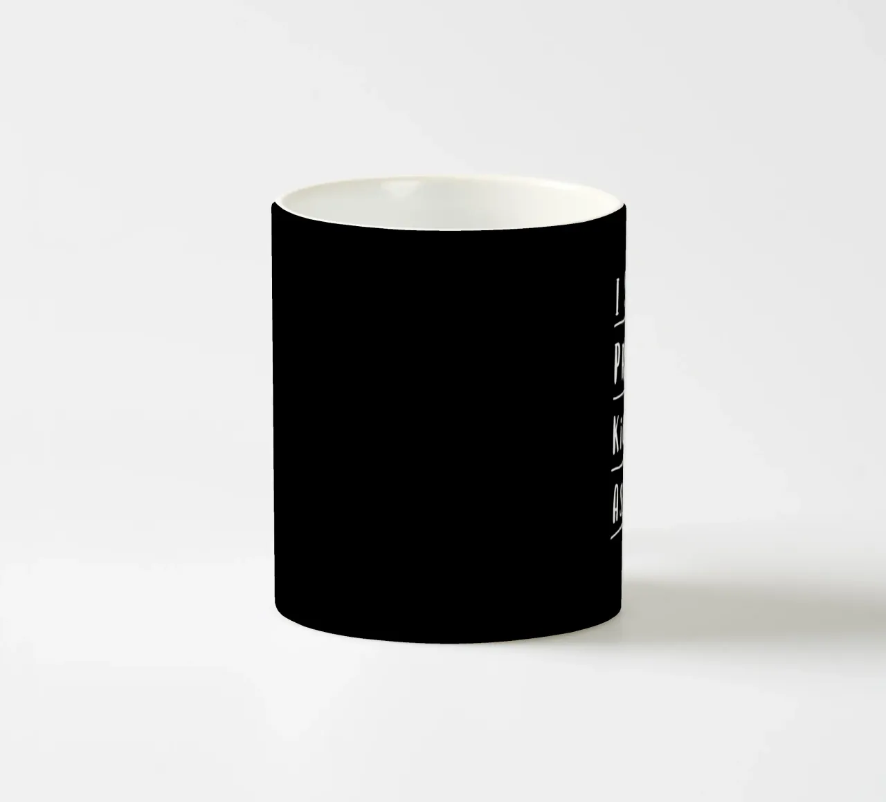 Probabilmente oggi dovrei fare il culo a qualcuno Typografie Design tazza in ceramica da THE MOTIVATED TYPE