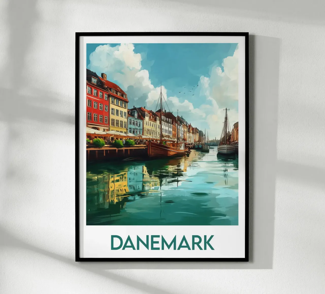 Affiche Danemark carta hahnemühle da Frame the World