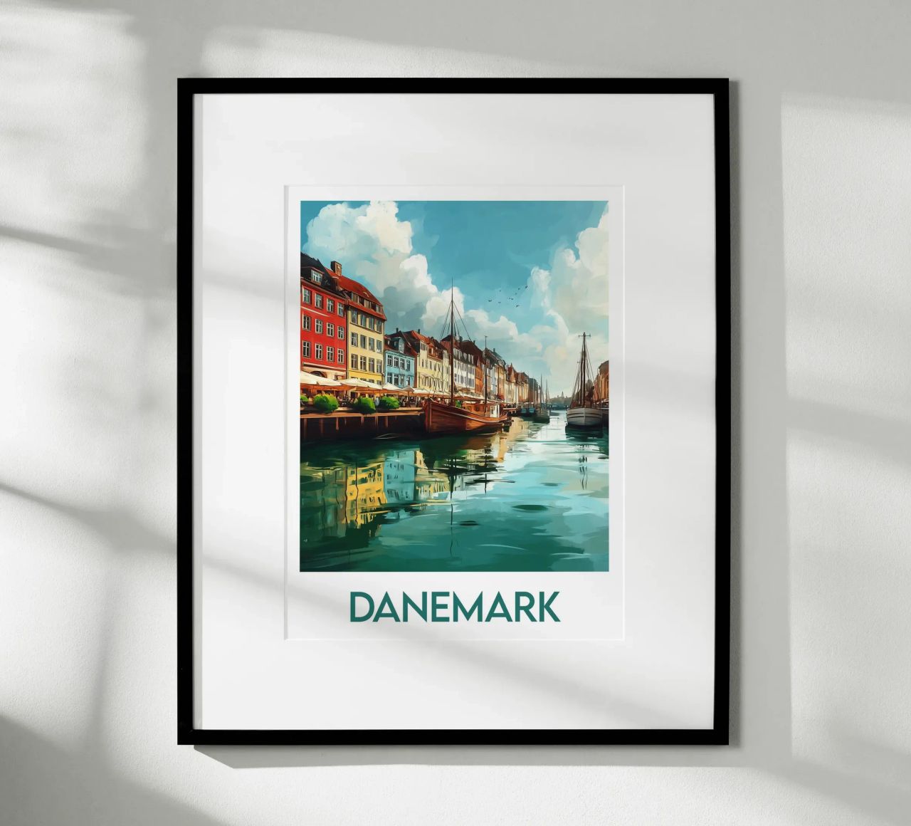 Affiche Danemark poster by Frame the World