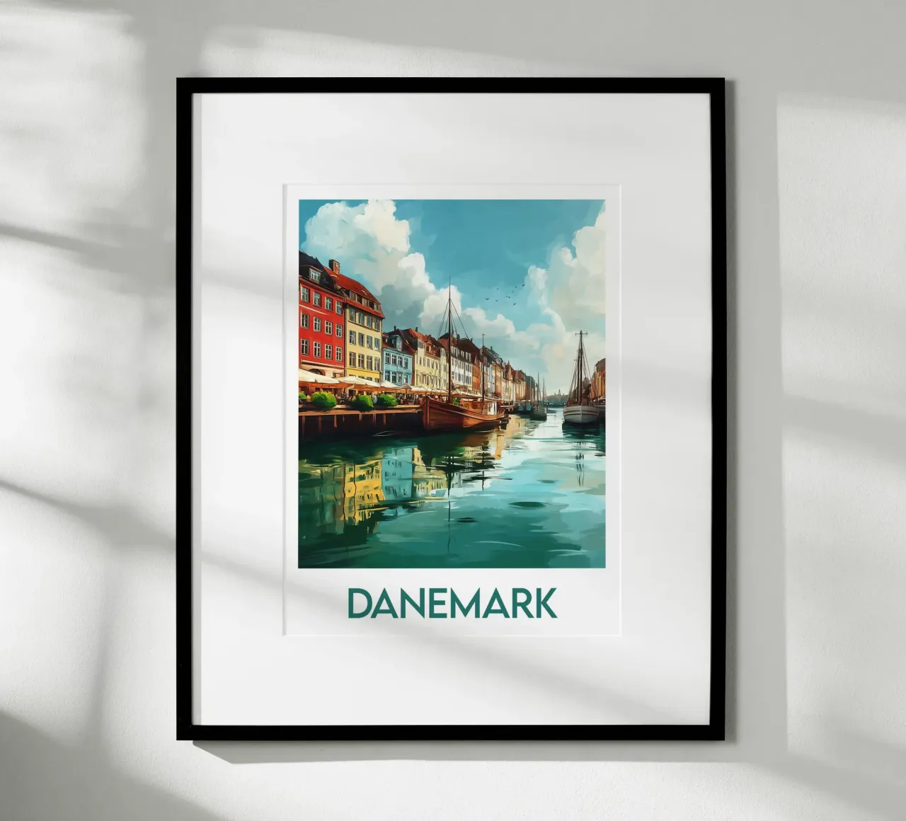Affiche Danemark carta hahnemühle da Frame the World