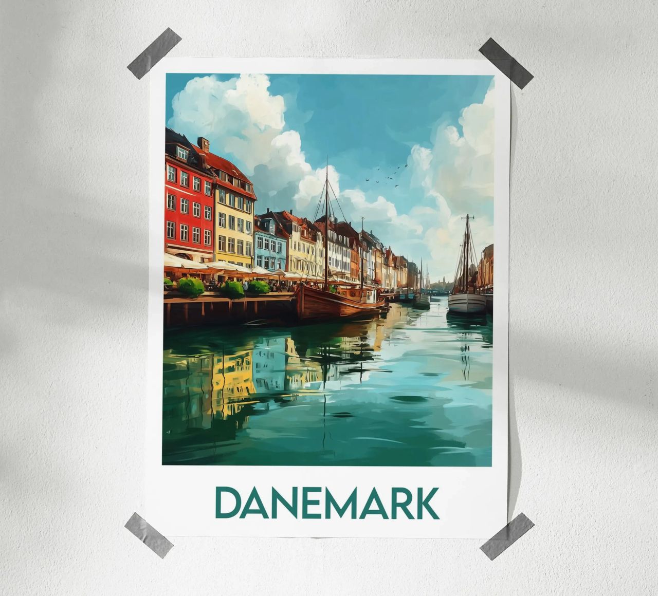 Affiche Danemark poster by Frame the World