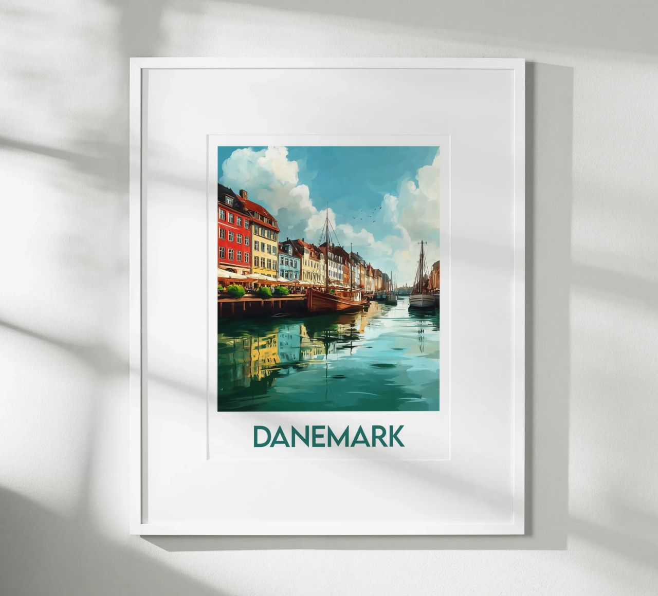 Affiche Danemark poster by Frame the World