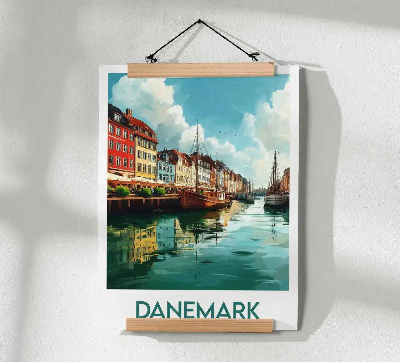 Affiche Danemark carta hahnemühle da Frame the World