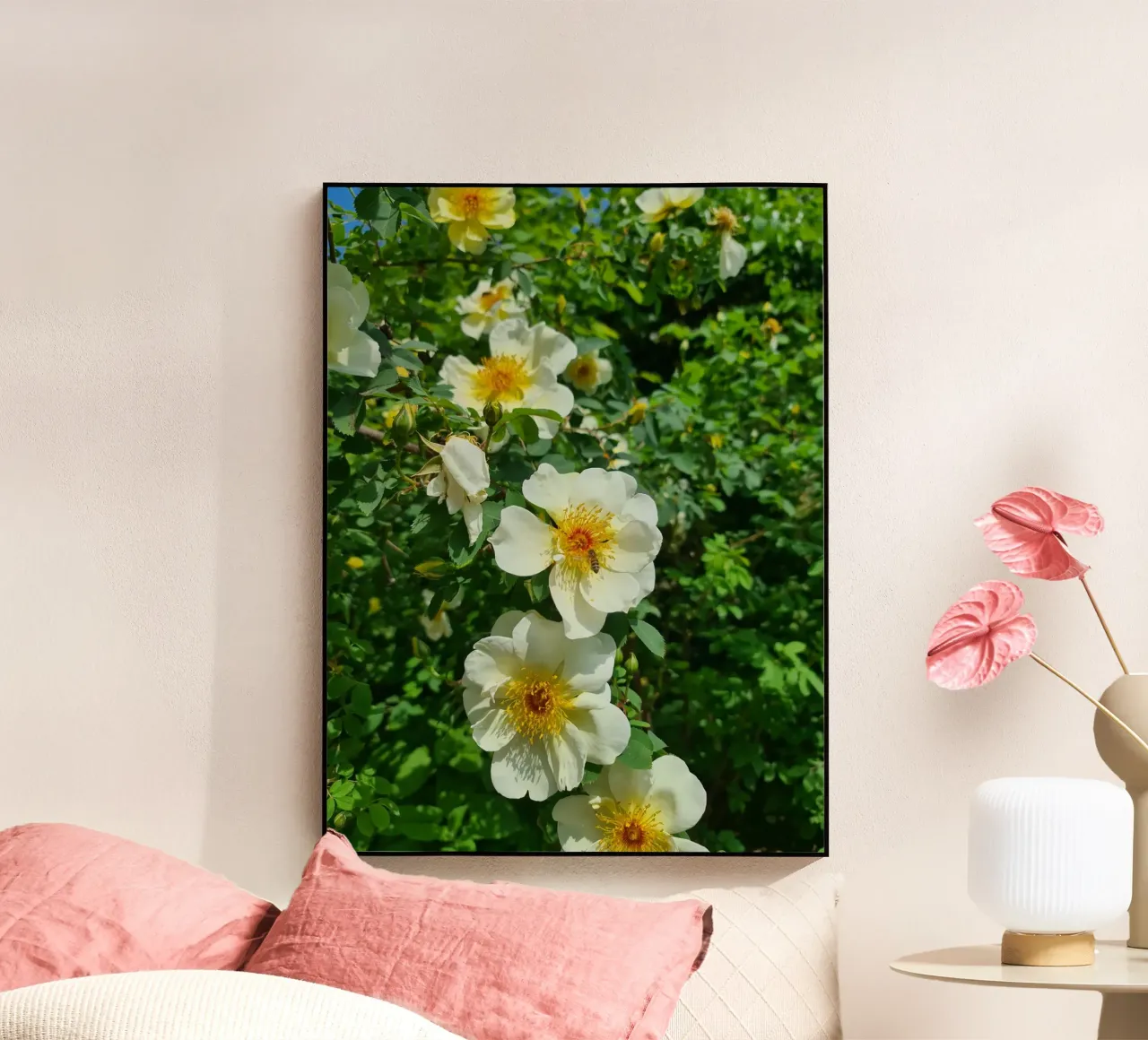 Ape e fiore plexiglass da Buntblick