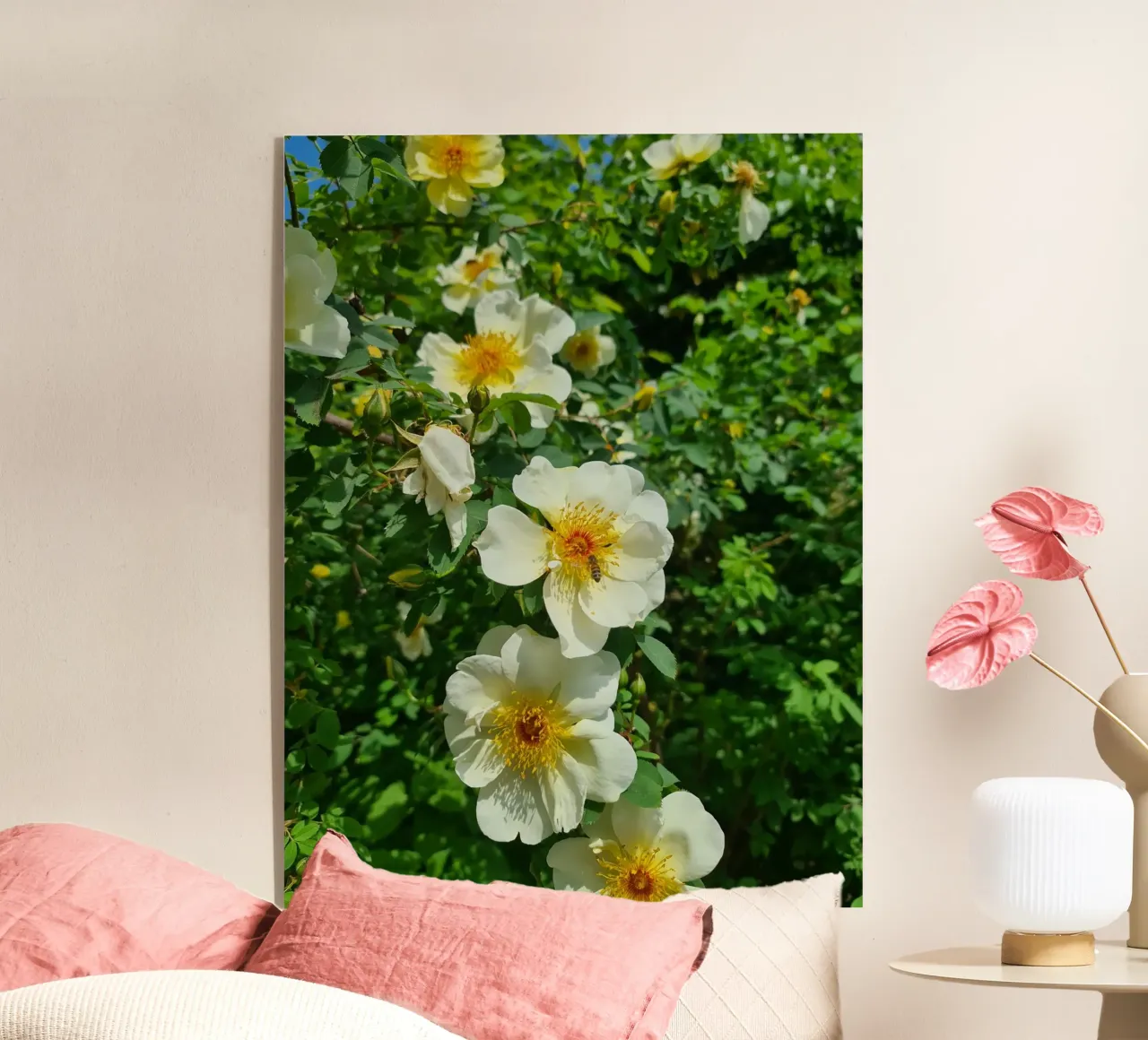 Ape e fiore plexiglass da Buntblick