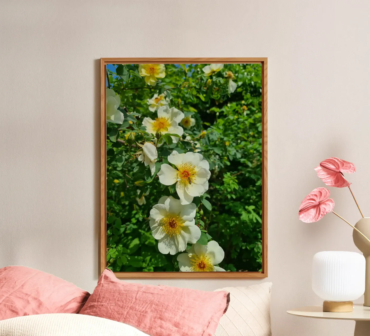 Ape e fiore alluminio dibond da Buntblick