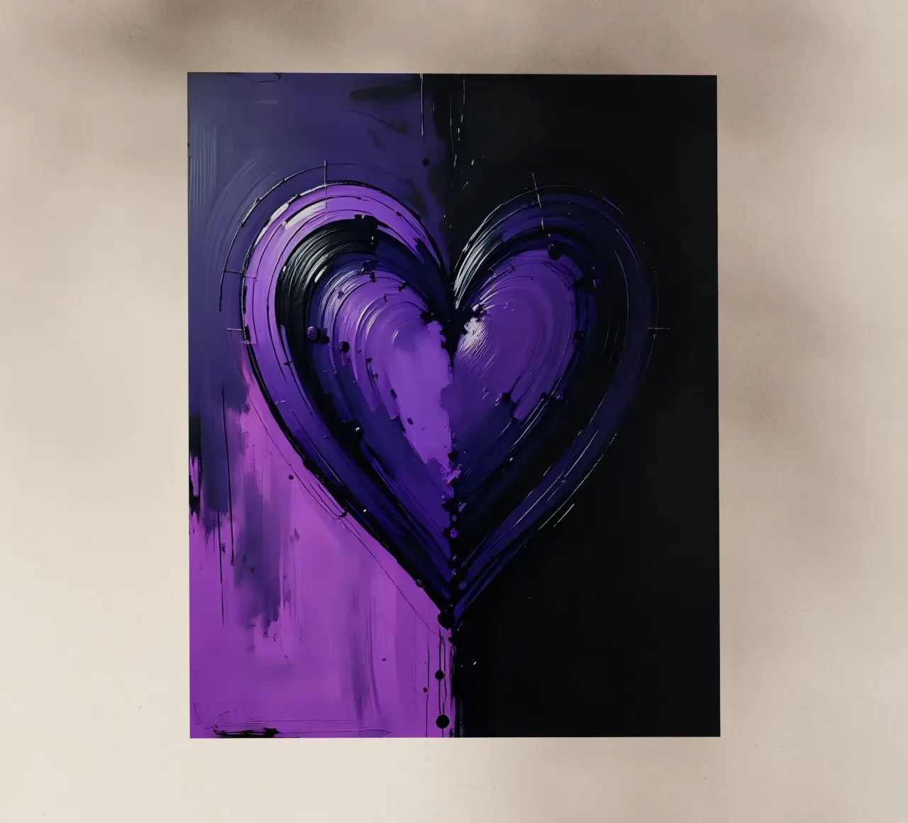 cuore_viola_nero_5 pellicola backlit da Pink- und LoveArt by LK