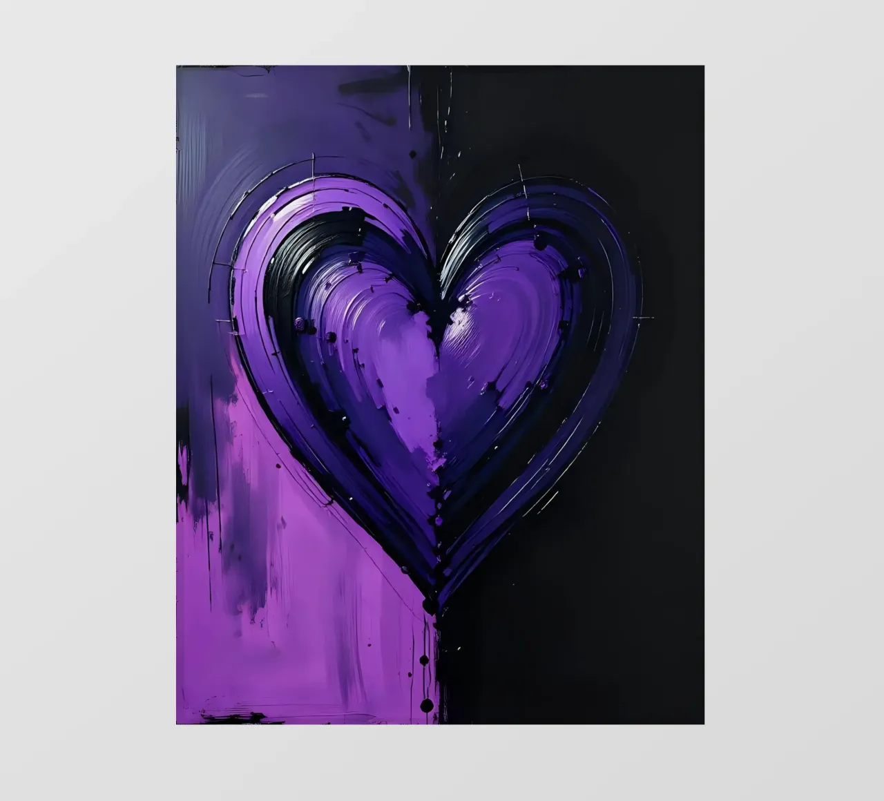 cuore_viola_nero_5 pellicola backlit da Pink- und LoveArt by LK