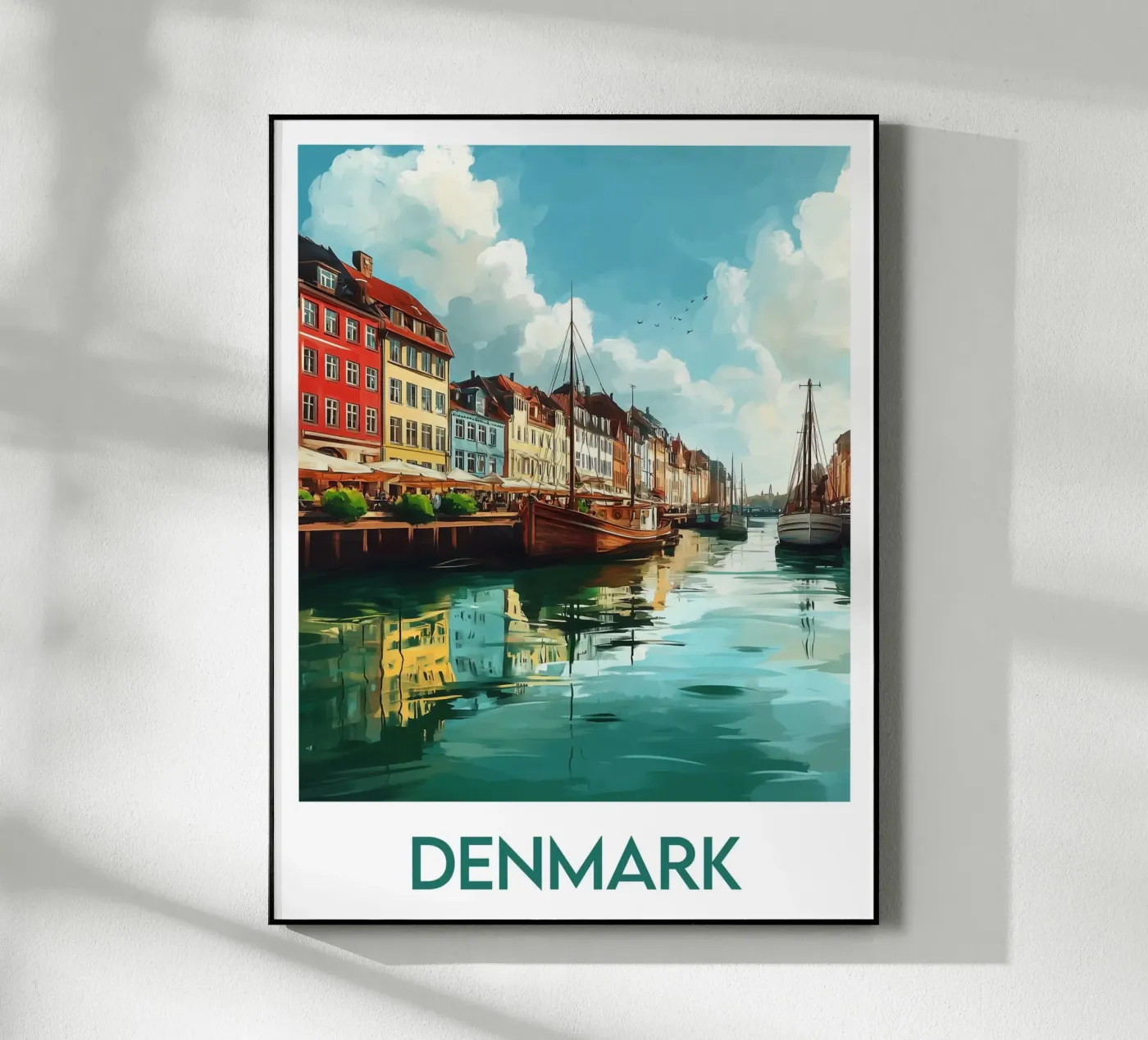 Affiche Danemark plexiglass da Frame the World